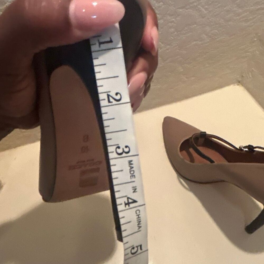 Coach Fulten T-Strap Leather Pump Heels Taupe Brown Contemporary Chic Size 10 - Picture 14 of 14